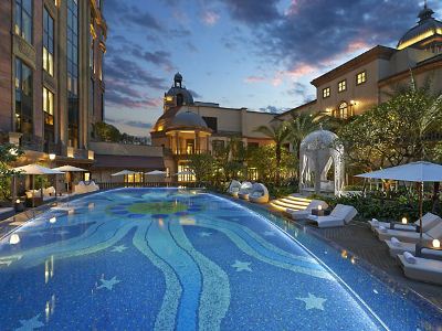 outdoor pool - hotel mandarin oriental taipei - taipei, taiwan