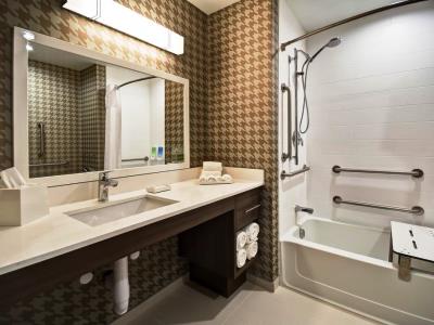 bathroom 1 - hotel home2 suites by hilton columbus downtown - columbus, ohio, united states of america