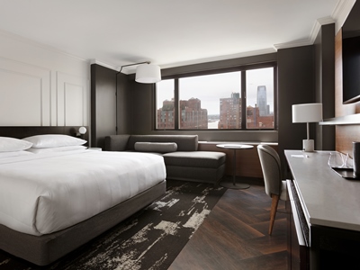 bedroom 3 - hotel new york marriott downtown - new york, united states of america