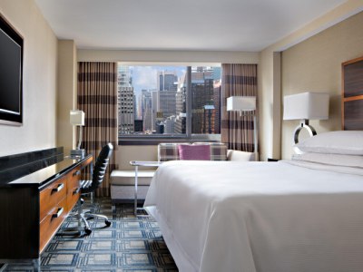 bedroom - hotel sheraton times square - new york, united states of america