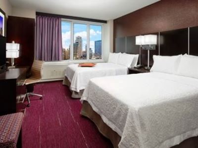 bedroom - hotel hampton inn manhattan/times square cntrl - new york, united states of america