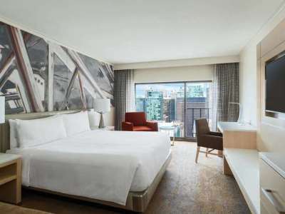 bedroom - hotel marriott downtown magnificent mile - chicago, united states of america