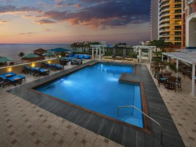 outdoor pool - hotel marriott's beachplace tower - fort lauderdale, united states of america