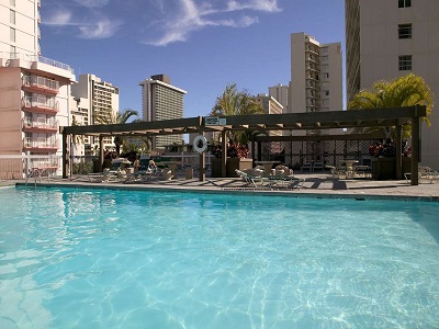 outdoor pool - hotel aqua skyline at island colony - honolulu, united states of america