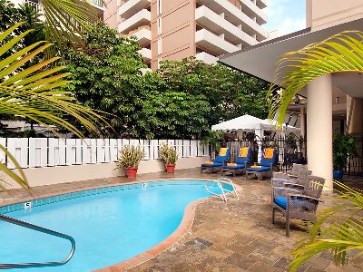 outdoor pool - hotel aqua aloha surf waikiki - honolulu, united states of america