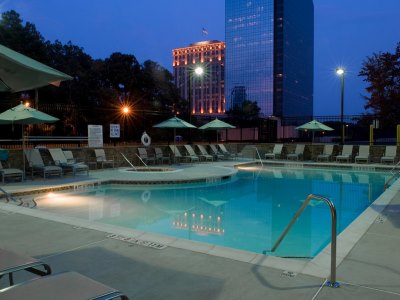 outdoor pool - hotel atlanta marriott buckhead - atlanta, georgia, united states of america