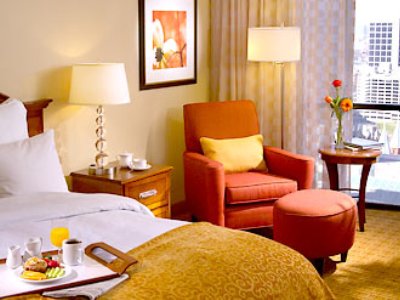 bedroom - hotel atlanta marriott marquis - atlanta, georgia, united states of america
