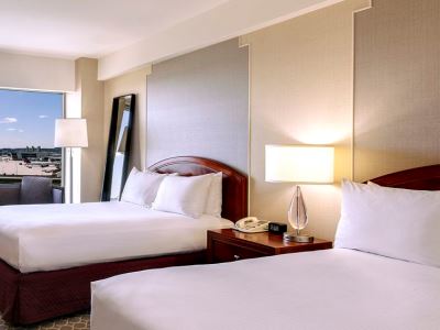 bedroom - hotel hilton boston logan airport - boston, united states of america