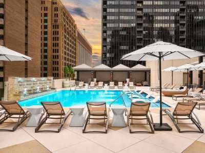 outdoor pool - hotel adolphus - dallas, texas, united states of america