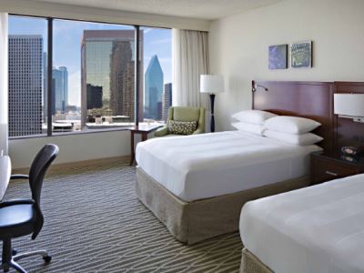 bedroom 1 - hotel dallas marriott city center - dallas, texas, united states of america