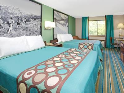 bedroom 1 - hotel super 8 by wyndham denver stapleton - denver, colorado, united states of america