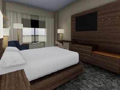 bedroom 1 - hotel doubletree by hilton denver intl airport - denver, colorado, united states of america