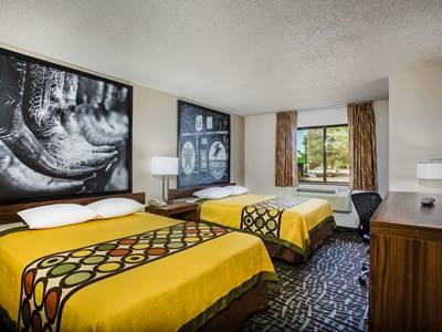 bedroom 2 - hotel super 8 by wyndham flagstaff - flagstaff, united states of america