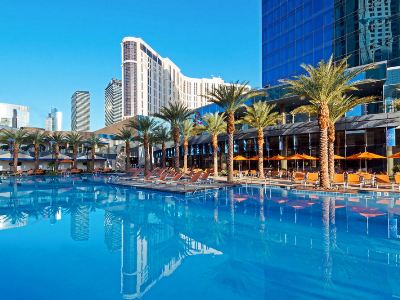 outdoor pool - hotel elara, hilton grand vacations - las vegas, nevada, united states of america