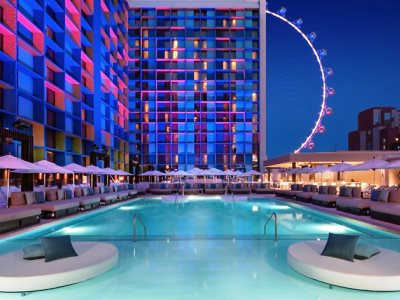 outdoor pool 2 - hotel linq hotel plus experience - las vegas, nevada, united states of america