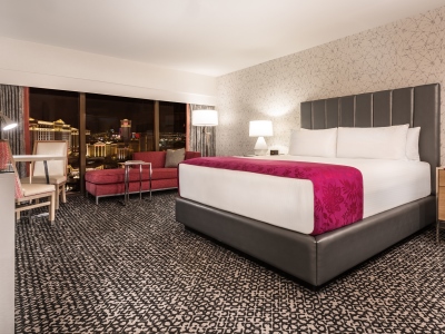 bedroom - hotel flamingo las vegas - las vegas, nevada, united states of america