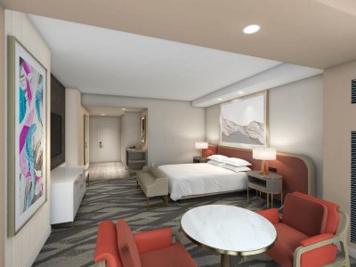 bedroom 2 - hotel conrad las vegas at resorts world - las vegas, nevada, united states of america