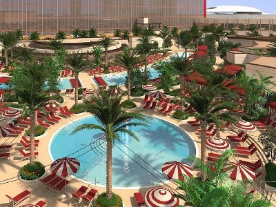 outdoor pool - hotel conrad las vegas at resorts world - las vegas, nevada, united states of america