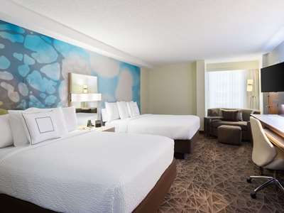 bedroom 1 - hotel courtyard miami downtown/brickell area - miami, florida, united states of america
