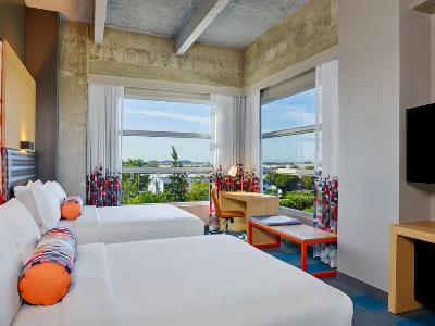 bedroom - hotel aloft miami airport - miami, florida, united states of america