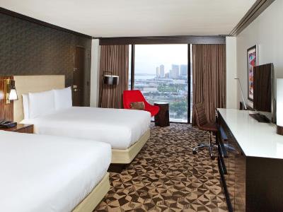 bedroom 1 - hotel hilton miami downtown - miami, florida, united states of america