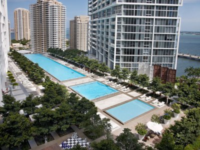 outdoor pool - hotel w miami - miami, florida, united states of america