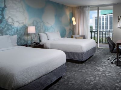 bedroom - hotel courtyard miami dadeland - miami, florida, united states of america