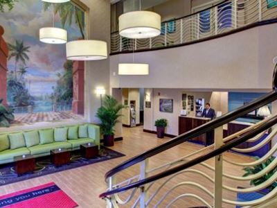 lobby - hotel hampton inn airport south blue lagoon - miami, florida, united states of america