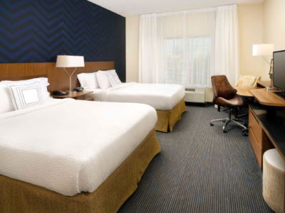bedroom 2 - hotel fairfield inn suites downtown/the gulch - nashville, tennessee, united states of america