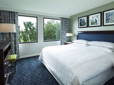 bedroom 2 - hotel sheraton suites philadelphia airport - philadelphia, pennsylvania, united states of america