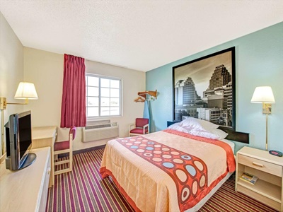 bedroom 1 - hotel super 8 by wyndham san antonio/fiesta - san antonio, united states of america