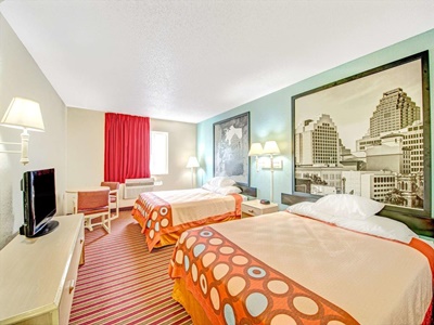 bedroom 2 - hotel super 8 by wyndham san antonio/fiesta - san antonio, united states of america