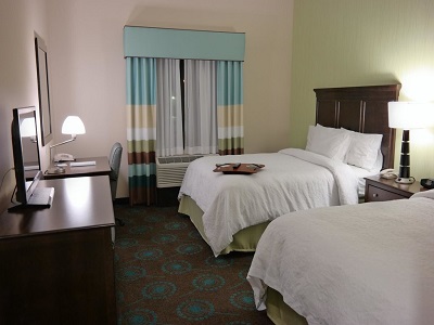 bedroom - hotel hampton inn lax int'l airport hawthorne - hawthorne, united states of america