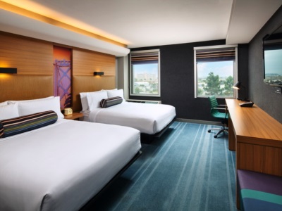 bedroom 2 - hotel aloft san francisco airport - millbrae, united states of america
