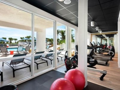 gym - hotel hilton garden inn cocoa beach oceanfront - cocoa beach, united states of america