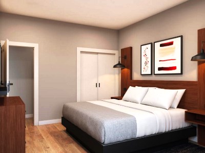 bedroom - hotel hawthorn suites wyndham wichita airport - wichita, united states of america