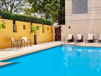 outdoor pool - hotel doubletree by hilton hotel charlotte - charlotte, north carolina, united states of america