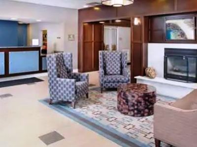 lobby - hotel homewood suites manchester airport - manchester, new hampshire, united states of america