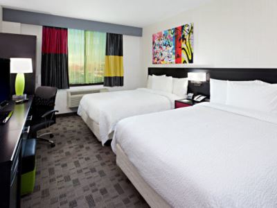 bedroom 1 - hotel fairfield inn suites queensboro bridge - long island city, united states of america