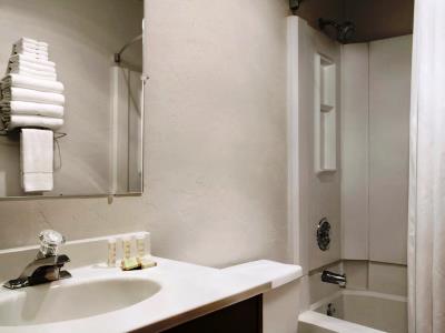 bathroom - hotel super 8 by wyndham portland airport - portland, oregon, united states of america