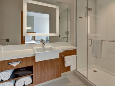 bathroom - hotel springhill suites dallas plano/frisco - plano, united states of america