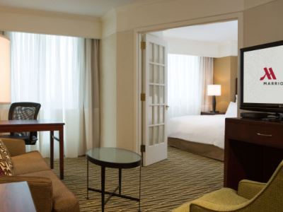 bedroom 2 - hotel washington dulles marriott suites - herndon, united states of america