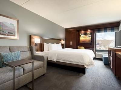bedroom - hotel hampton inn appleton-fox river mall area - appleton, united states of america