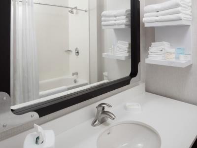 bathroom - hotel hampton inn n suites teaneck glenpointe - teaneck, united states of america