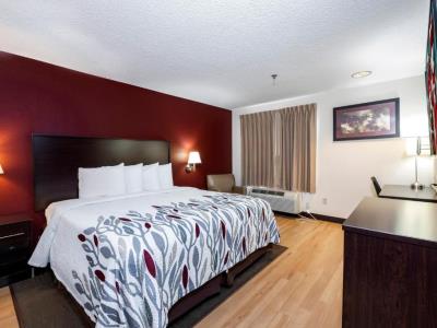 bedroom - hotel red roof inn central - papermill road - knoxville, tennessee, united states of america