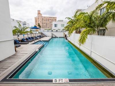 outdoor pool - hotel posh hostel south beach - miami beach, united states of america
