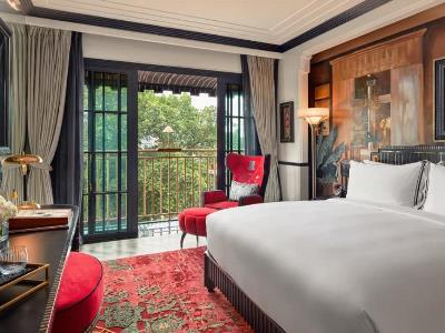 bedroom 1 - hotel capella - hanoi, vietnam