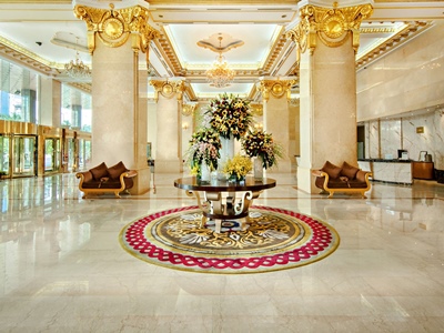 lobby - hotel grand plaza - hanoi, vietnam