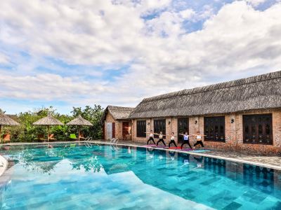 outdoor pool - hotel hue ecolodge - hue, vietnam