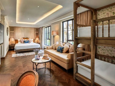 bedroom 2 - hotel mercure da lat resort - da lat, vietnam
